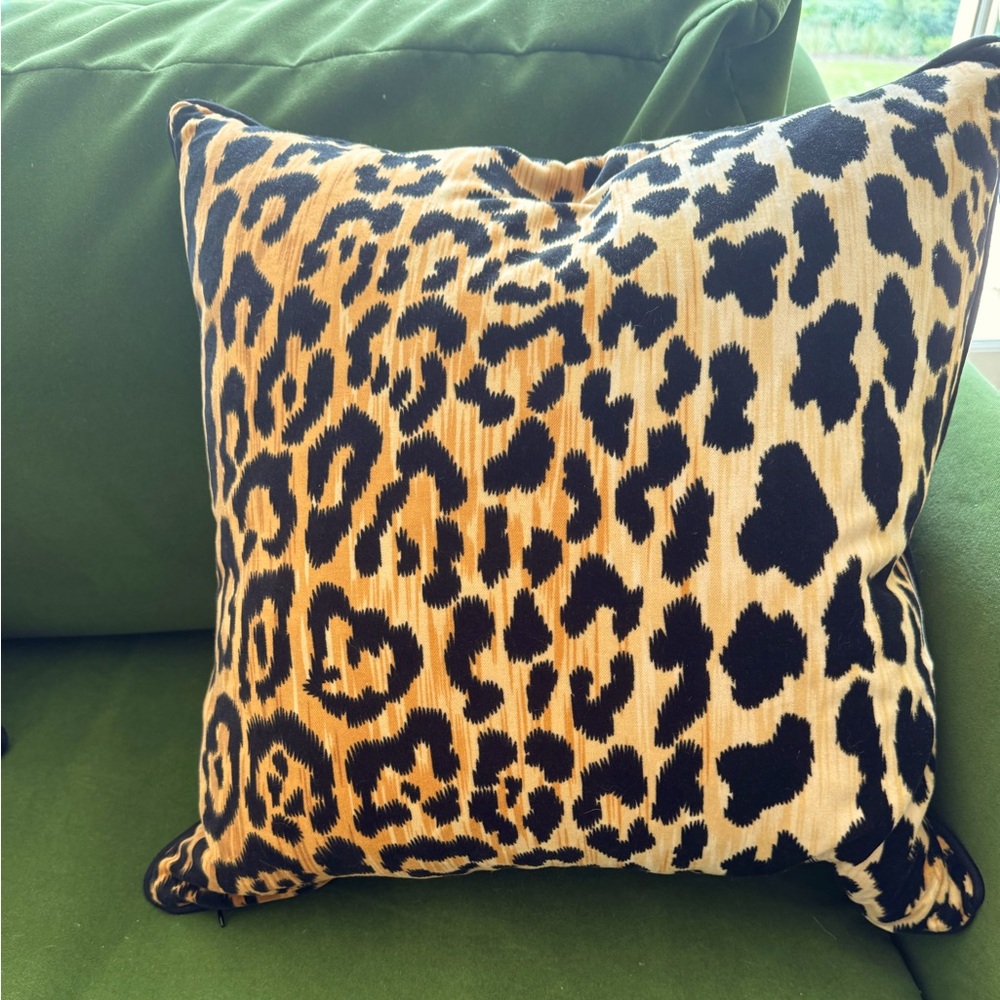 Beautiful leopard print pillow covers 20x20 (pair of pillows)